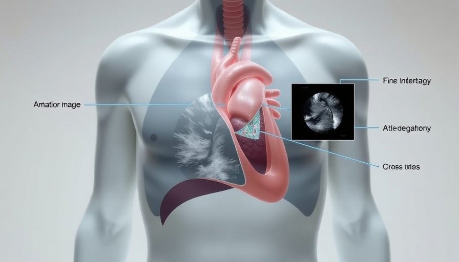 Illustrative model showing integrated echocardiography and cardiac MRI techniques.