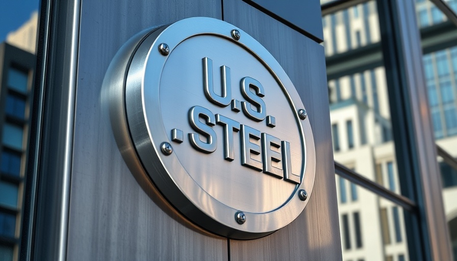 U.S. Steel headquarters logo close-up, Pittsburgh