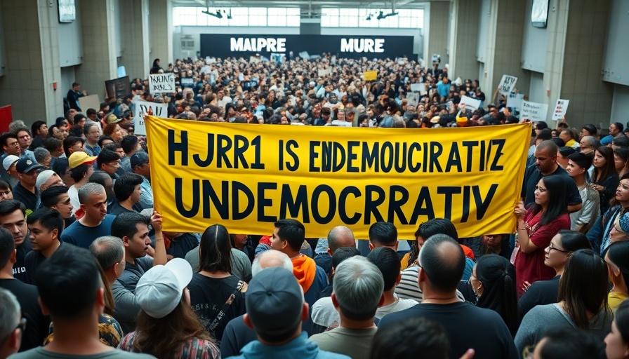 Protesters in Ohio rally against HJR1 as undemocratic, emphasizing majority rule.