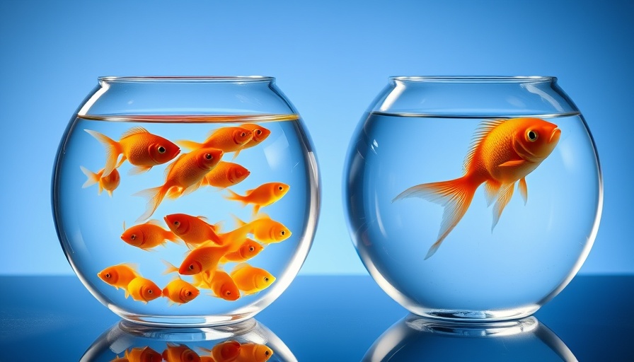 Two fishbowls with goldfish symbolizing small-cap stocks diversity