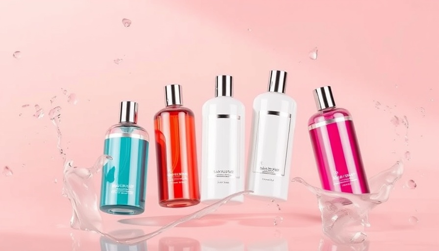 Elegant display of best-smelling shampoos and conditioners.