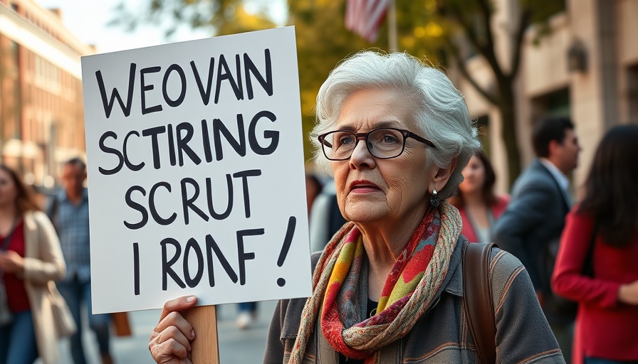 Protester opposing DEI ban in Ohio holding a sign at university.