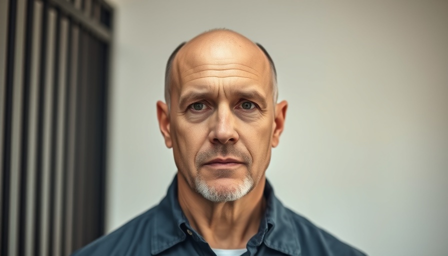 Former police chief's prison escape mugshot.