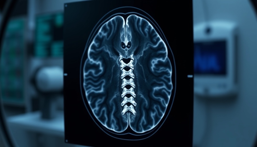 MRI image highlighting spinal area for Intracept procedure in chronic back pain.