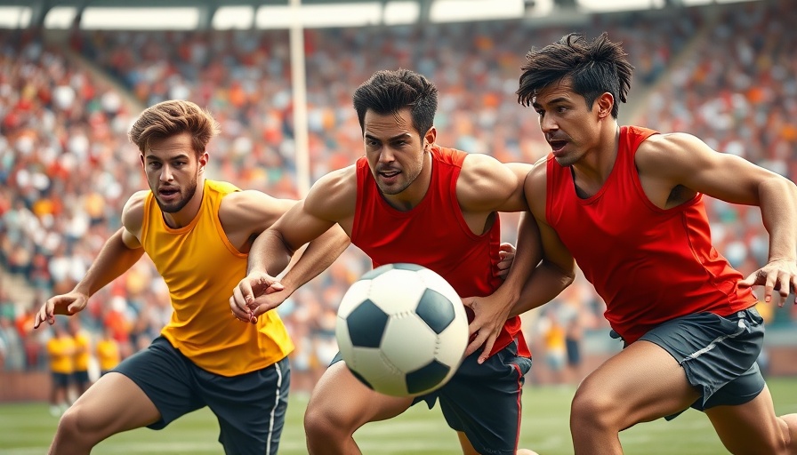 NFL stars in intense flag football transition at Olympic event.