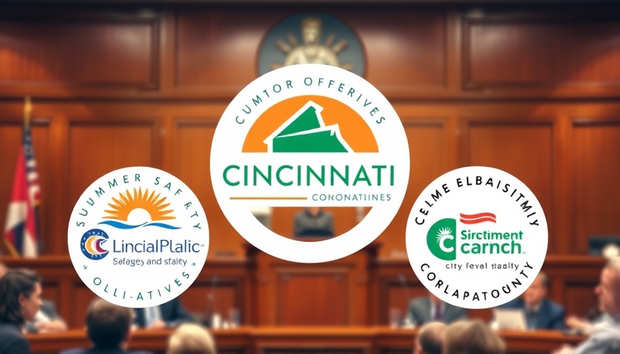 Logos of organizations in Cincinnati collaborating for summer safety.