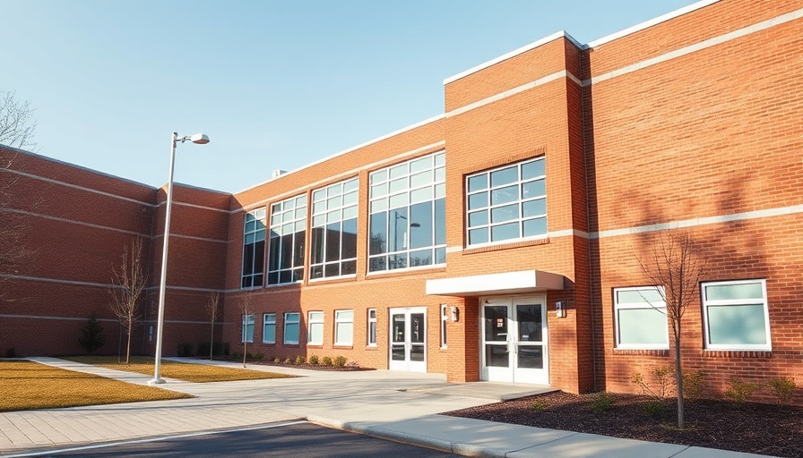 Mount Healthy school building during daytime with clear skies.