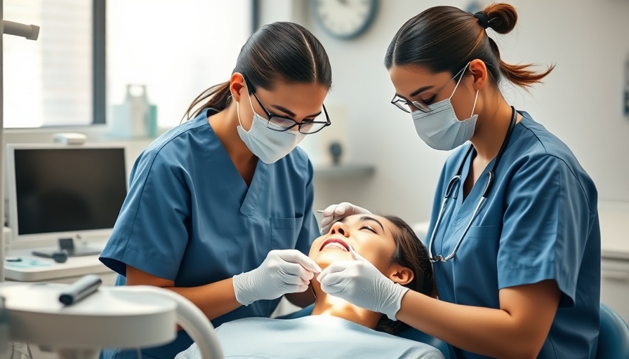 Dental assisting before dental hygiene school in a modern clinic.
