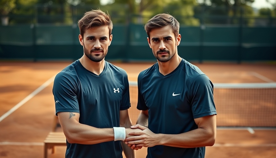 Tennis players shaking hands on clay court, Arthur Fils French Open injury.