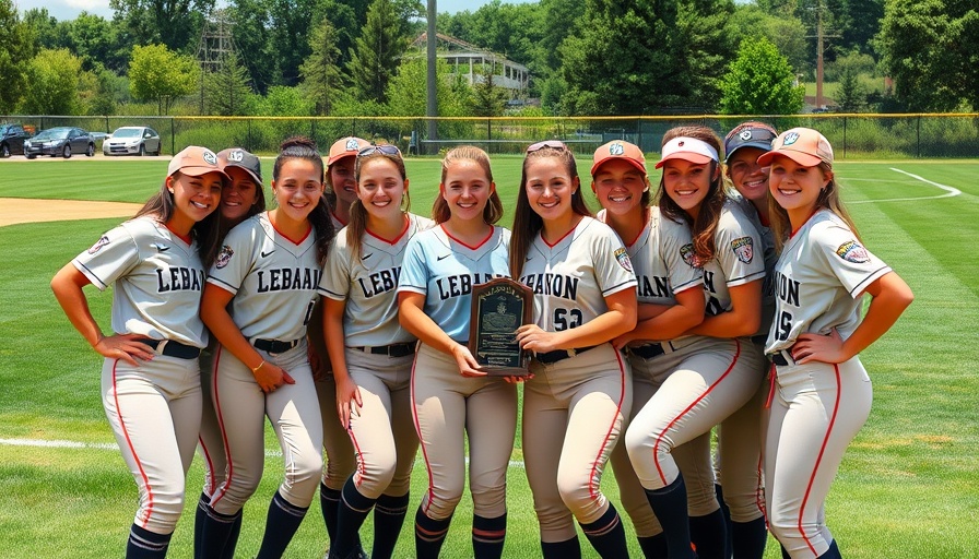 Lebanon High School softball team wins regional championship on field.