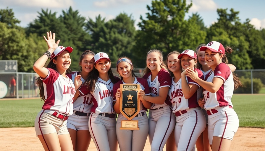 Lebanon High School softball team celebrates championship victory