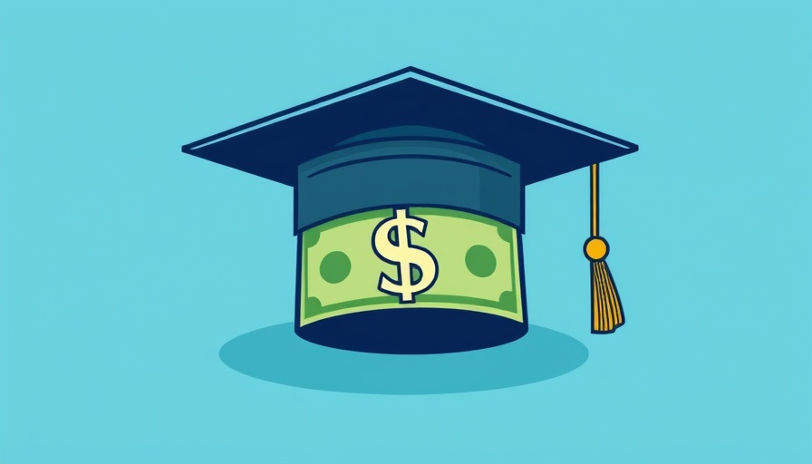 Cartoon graduation cap made of money symbolizing private student loans.