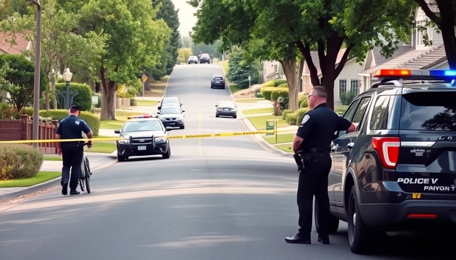 Police scene at shooting in Mount Healthy neighborhood.