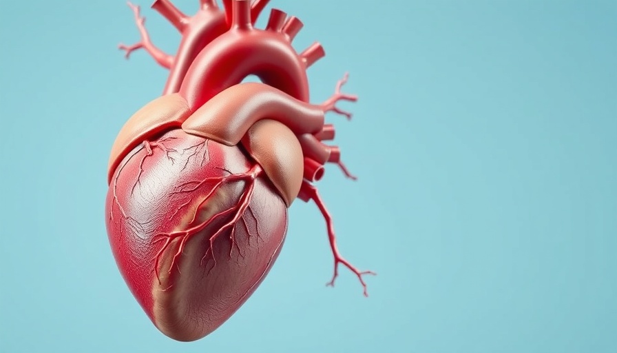 Illustration of heart and arteries highlighting P2Y12 drugs for heart attack prevention.