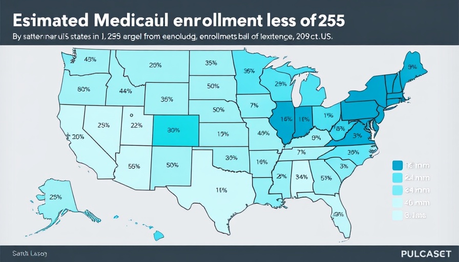 Map showing Federal Medicaid spending reductions impact by state.