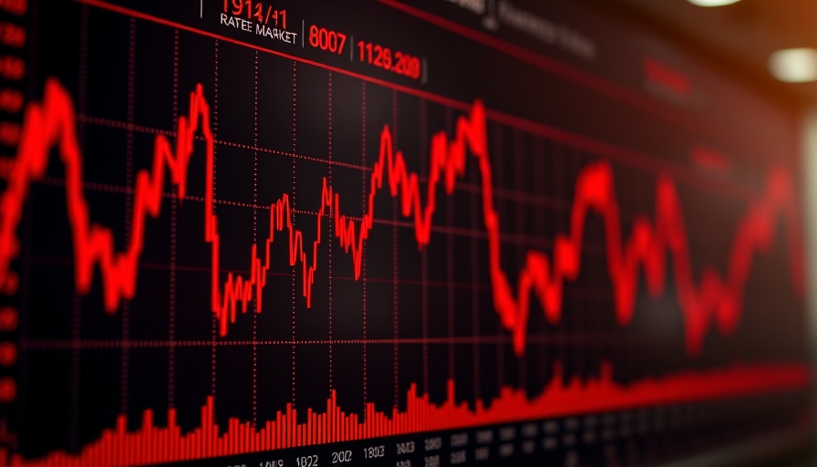 Bond market update showing interest rates and graph fluctuations.