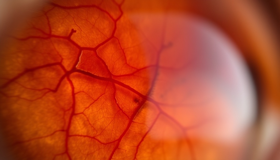 Retinal scan showing diabetic indications related to HIV drug Lamivudine use.