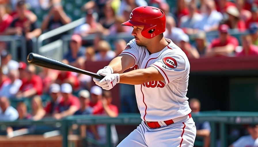 Cincinnati Reds player in action during 2025 season highlights.