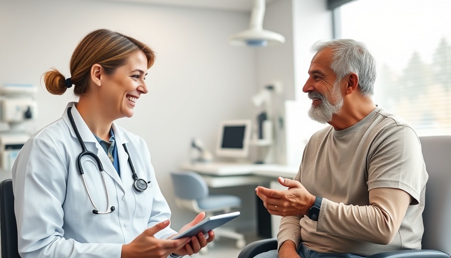 Doctor and patient engaging in a positive discussion about healthcare.