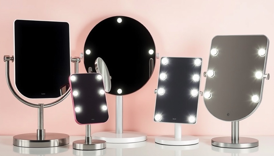 Best lighted makeup mirrors in modern designs with LED lights.