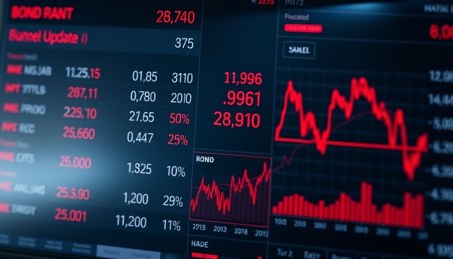 Stability in the bond market visualized in a digital update screen.