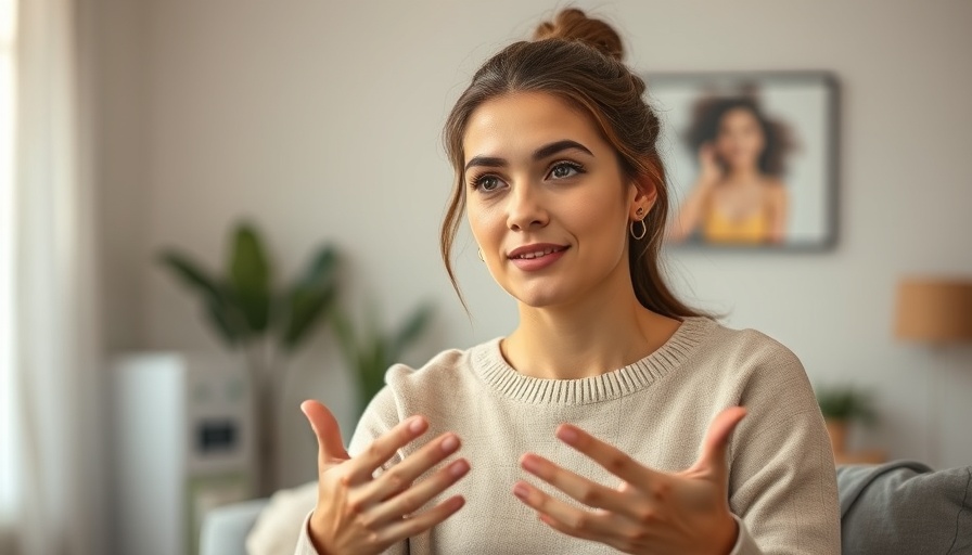 Young woman discussing rookie house flipping mistakes indoors.