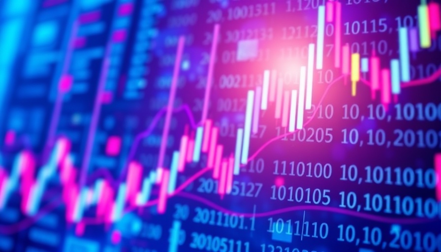 Colorful stock chart illustrating US-China trade deal impact on stocks.
