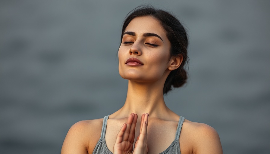 Young woman practicing evening stretch routine for joint pain