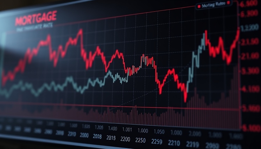 Graph of mortgage rate trends showing fluctuations and current rates.
