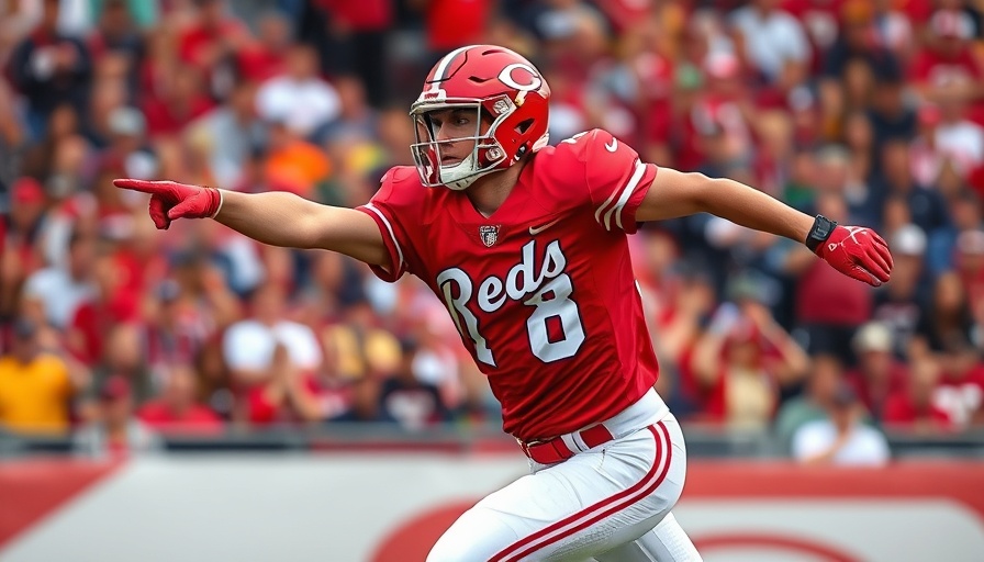 Elly De La Cruz in Reds uniform during game performance
