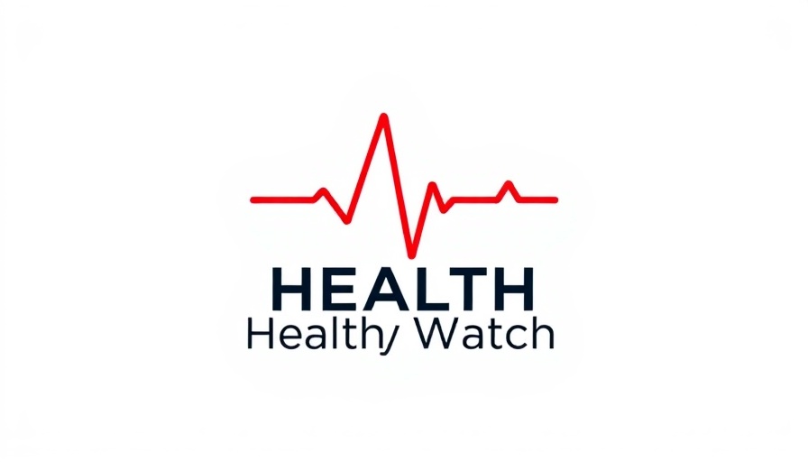 Health Watch logo design with heart rate graphic.