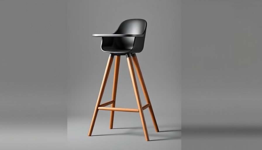 Bugaboo Giraffe highchair recall; stylish design with wood and dark seat.