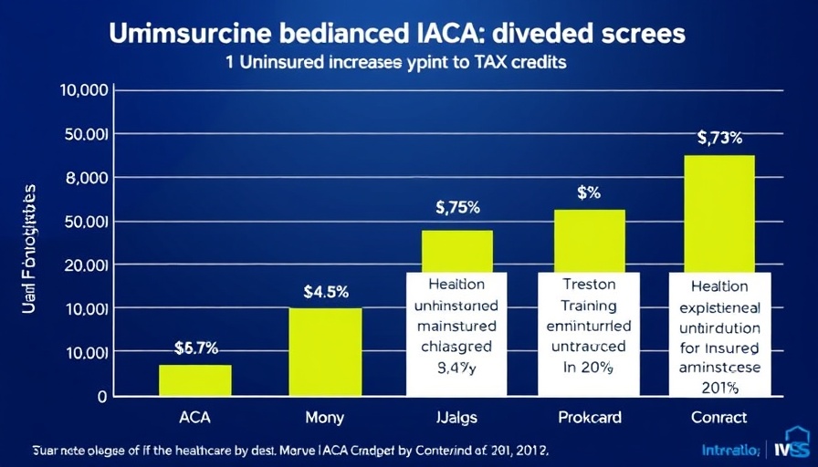 Impact of One Big Beautiful Bill Act on the uninsured via bar chart.