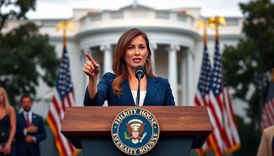Woman speaking at White House press briefing about Trump Iran talks.