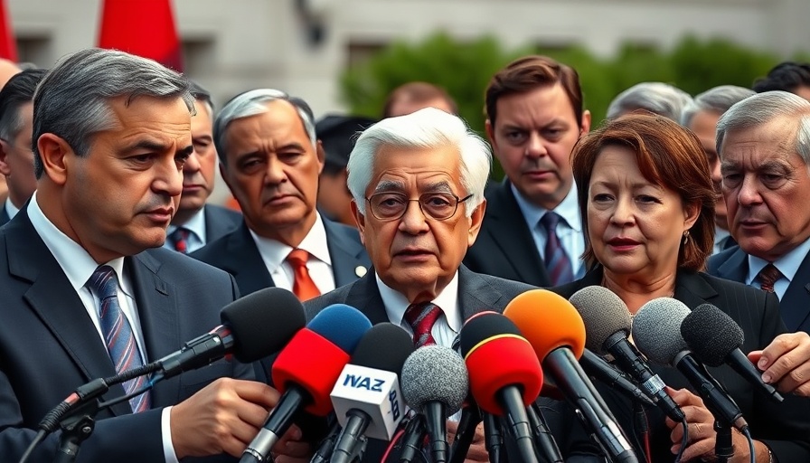 U.S.-Iran talks press conference with diplomats and journalists.