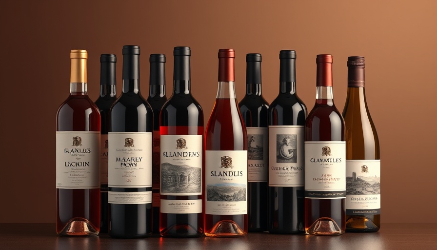 Group of premium wine bottles showcasing top labels for 2025.