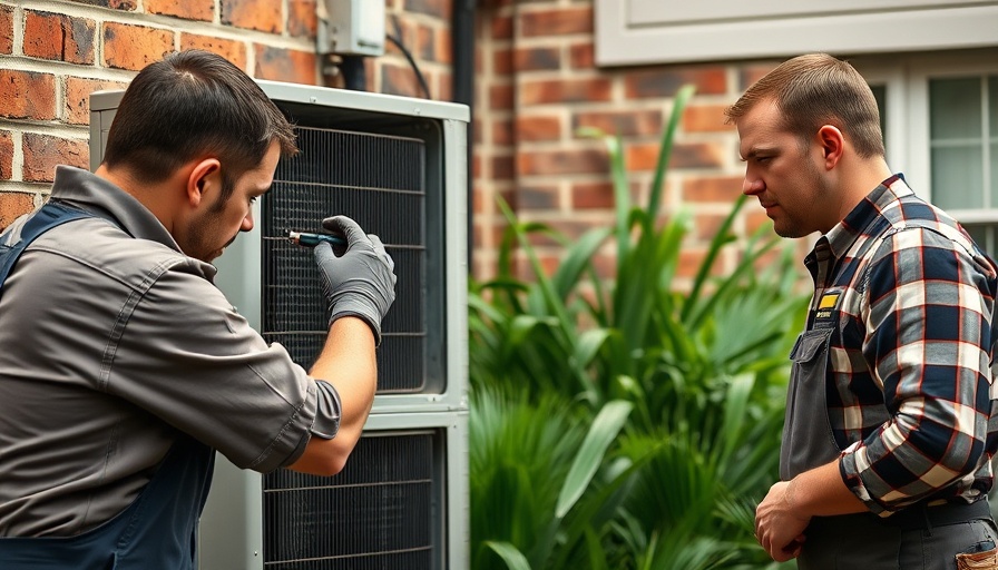 HVAC technicians maintaining AC units, Tips to Keep Your Home Cool in Summer.