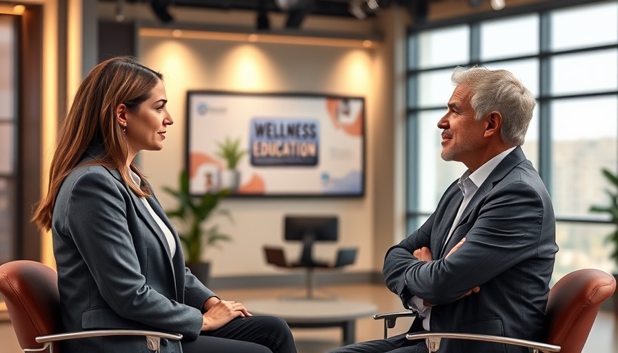 Professionals discussing strategies for dealing with chronic back pain on studio talk show.