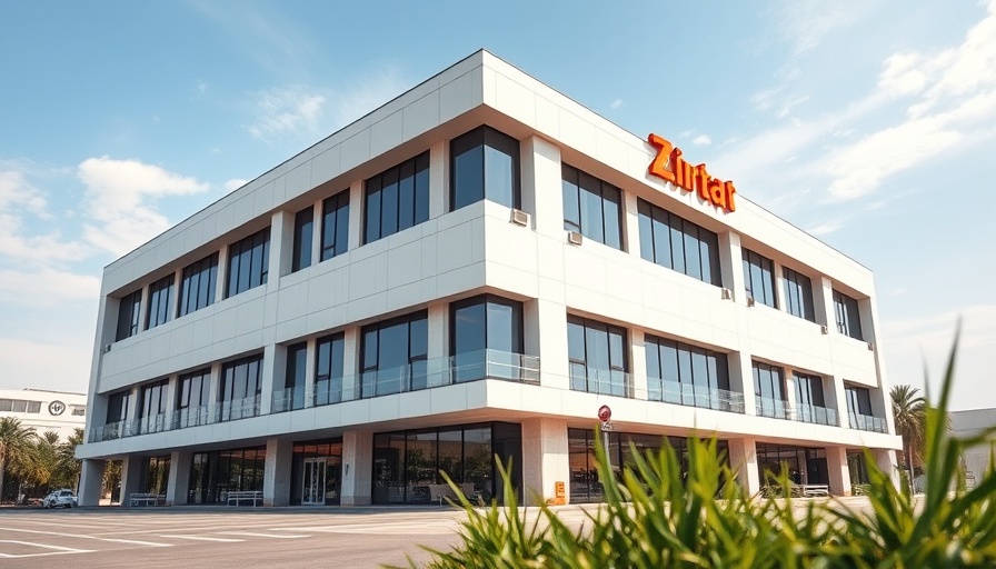 Gland Pharma Visakhapatnam facility exterior with large logo.