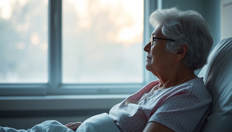 Cancer patient in hospital reducing anxiety with psilocybin benefits.