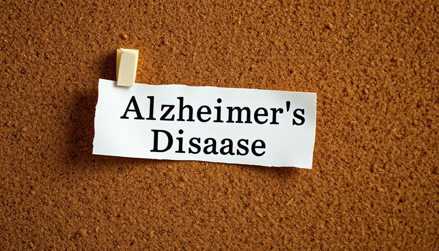 Corkboard with paper reading 'Alzheimer's Disease' related to tirzepatide neuroprotective benefits.