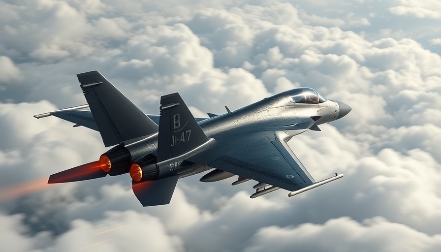 UK to purchase US jets: Fighter jet showcasing aerial prowess in motion against cloudy sky.