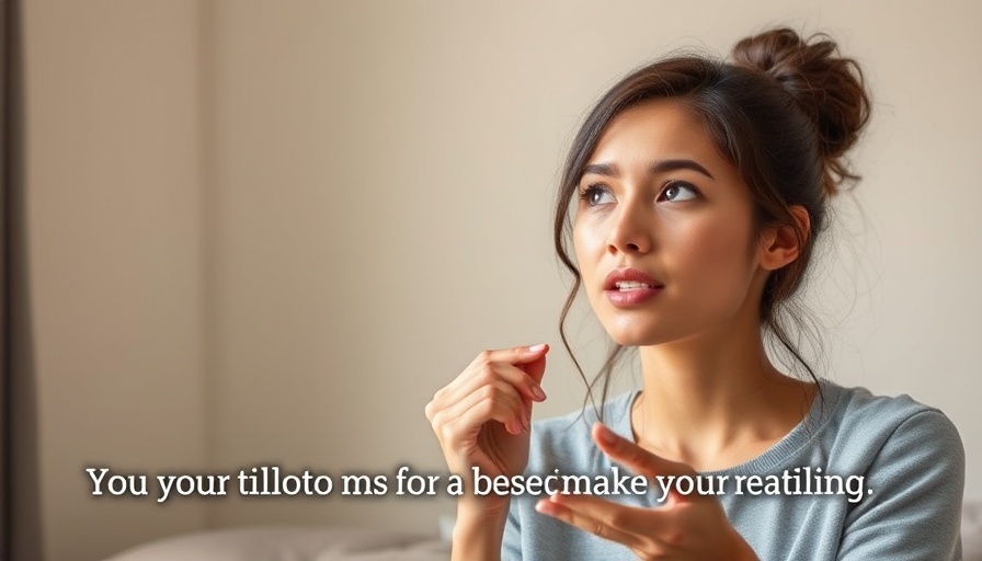 Transform your trauma; young woman gesturing while speaking.