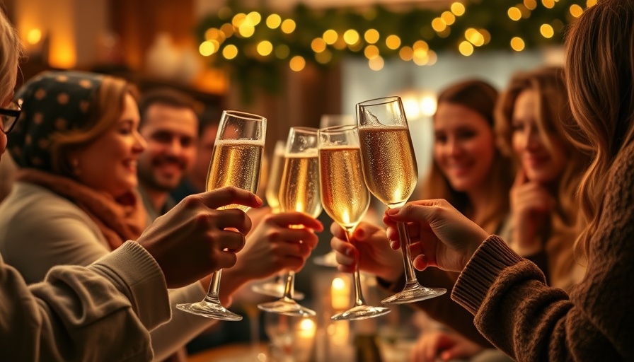 Group celebrating with champagne and prosecco, highlighting differences.