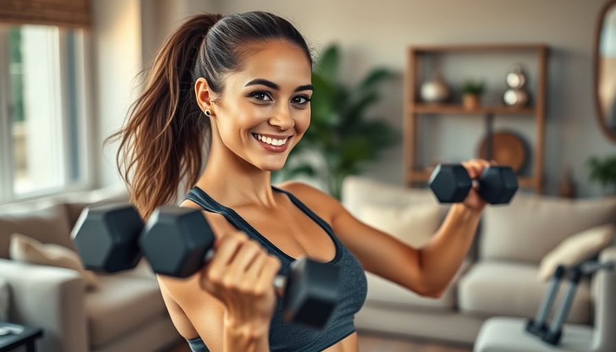 Athletic woman doing posterior chain workout at home.
