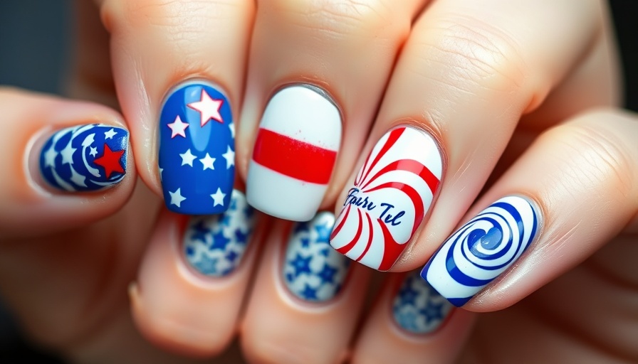 Colorful Fourth of July nail ideas with unique designs.