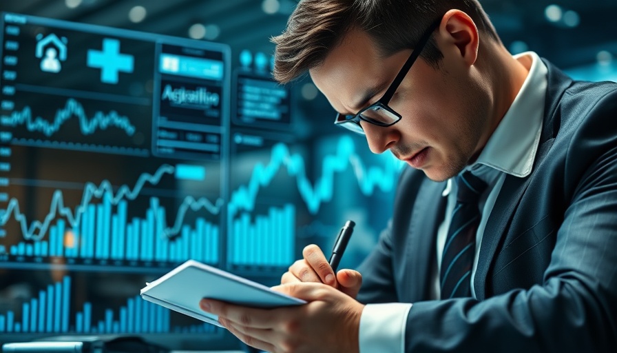 Professional property management concept with financial analysis.