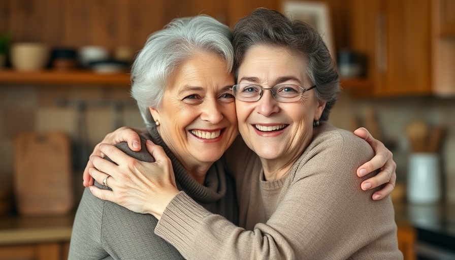 Financial planning for aging parents: A loving mother-daughter moment.