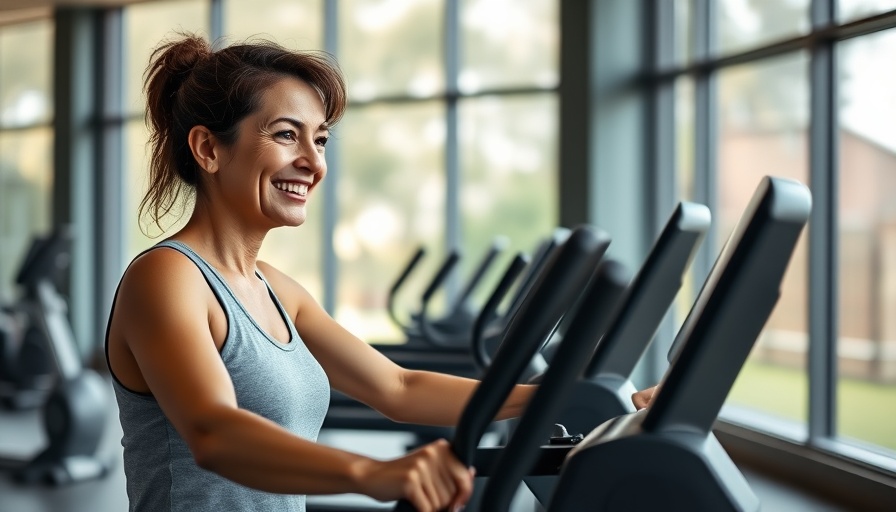 Smiling woman exercising on the best elliptical for 2025.