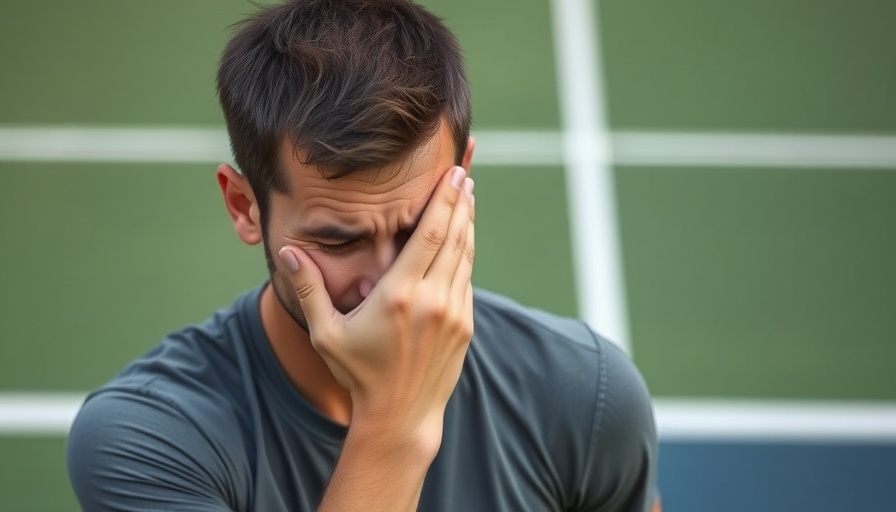 Jordan Thompson injury struggles on court, expressing frustration.